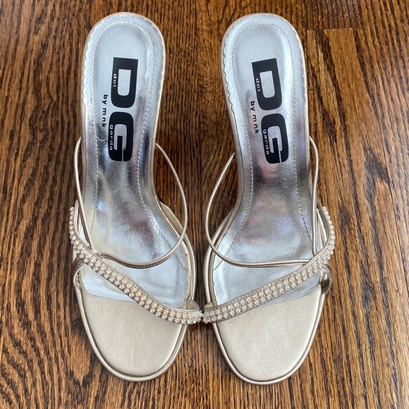 Del Garda Heel Sandals - Sz 6.5 - Picture 1 of 16